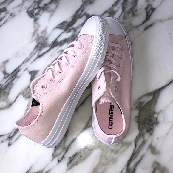 *Never Worn* CONVERSE Sneakers | Baby Pink, Size 8 - Picture 3 of 5
